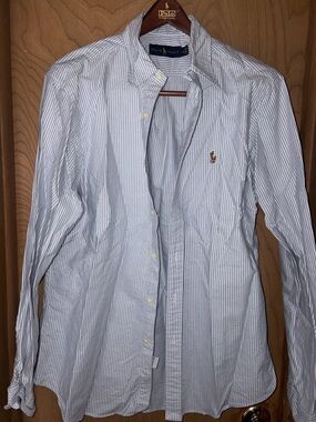 Ralph Lauren University Stripe Oxford Cloth Button Down Shirt